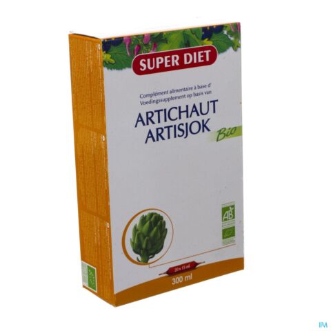 Superdiet Artichaut Bio Digestif Amp 20x15ml