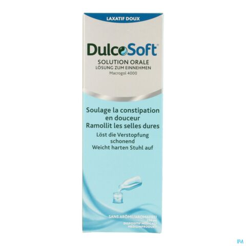 DulcoSoft 5g/10ml Laxatif Doux Solution Buvable Flacon 250ml