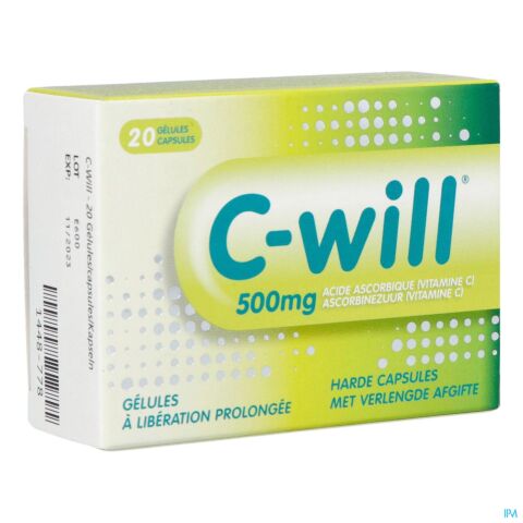 C-Will Vitamine C 20 Gélules