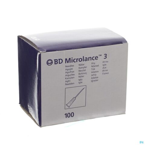 Bd Microlance 3 Aig. 23g 1 Rb 0,6x25mm Bleu 100