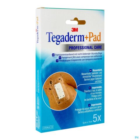 Tegaderm Plus Pad 3m Transp Steril 5cmx 7cm 5 3582p