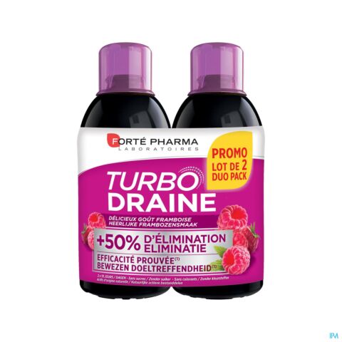 Forté Pharma TurboDraine Framboise Flacon Duo 2x500ml