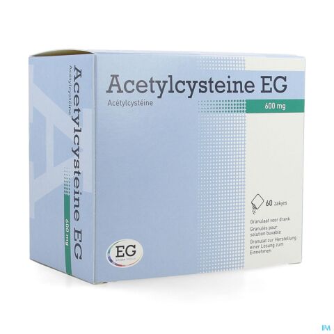 Acetylcysteine EG 600mg 60 Sachets