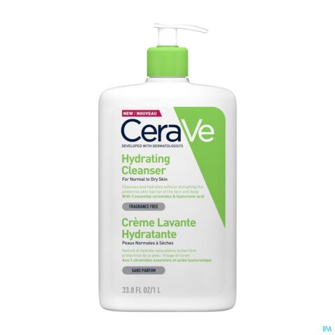 CeraVe Crème Lavante Hydratante Flacon Pompe 1l