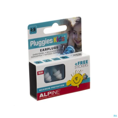 Alpine Pluggies Kids Bouchons d'Oreilles 1 Paire