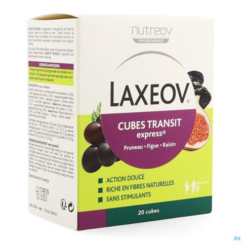 Laxeov Pruneau-figue-raisin Palet 20x10g