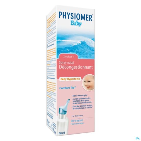 Physiomer Baby Spray Hypertonique Décongestionnant 60ml