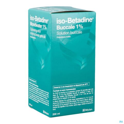 Iso-Betadine Buccale 1% Solution Buccale Flacon 200ml