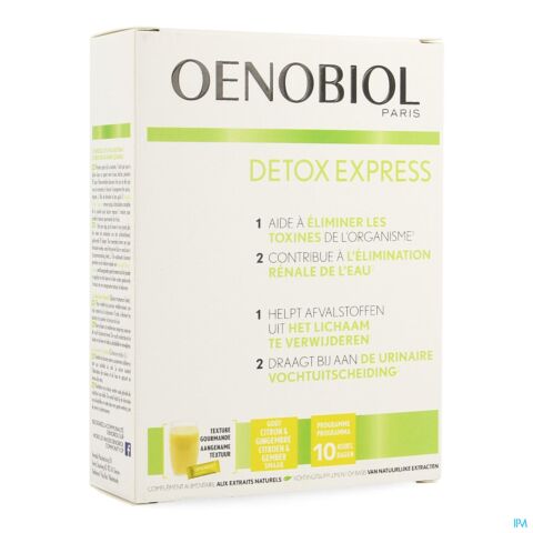 Oenobiol Detox Express Citron/Gingembre 10 Sticks