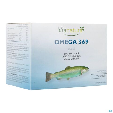 Vianatura Omega 3-6-9 160 Capsules Molles