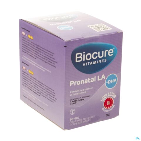 Biocure Pronatal La + Dha Comp Pell 60 + 120 Caps