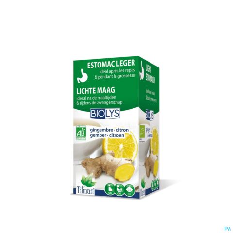 Biolys Gingembre - Citron Tea-bags 20