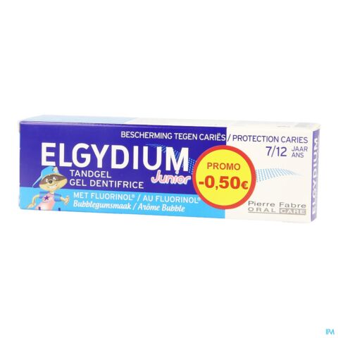 Elgydium Junior Bubble Dentif 7-12 50ml -0,5â‚¬promo