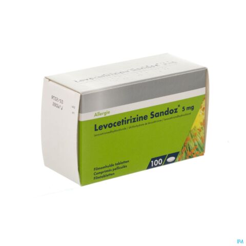 Levocetirizine Sandoz 5mg Comp Enrob.100 X 5mg