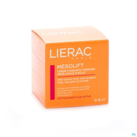 Lierac Mésolift Crème Fondante Vitaminée Correction Fatigue Pot 50ml