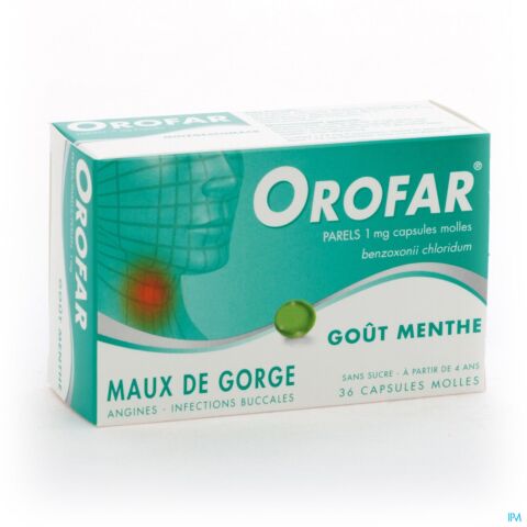Orofar Menthe-munt Forte 36 Perles