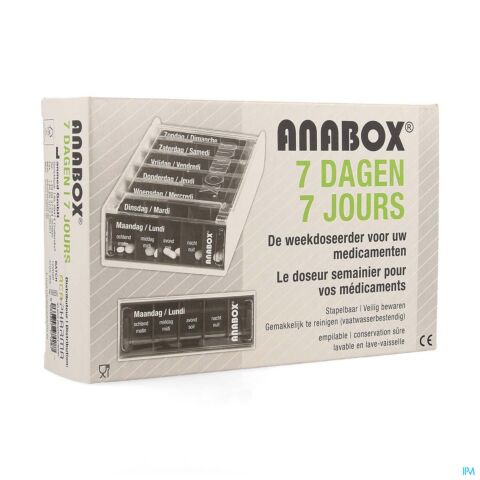 Anabox Pilbox 7 Jours Blanc Fr/nl