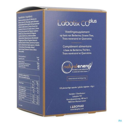 Labotix Co Plus V-caps 120 Natural Energy Labophar