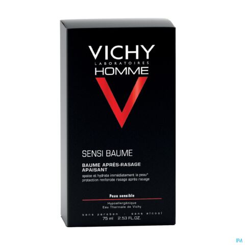 Vichy Homme Sensi-Baume Baume Après-Rasage Apaisant Tube 75ml