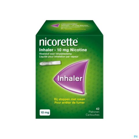 Nicorette Inhaleur 10mg Nicotine 42 Filtres pour Inhalation