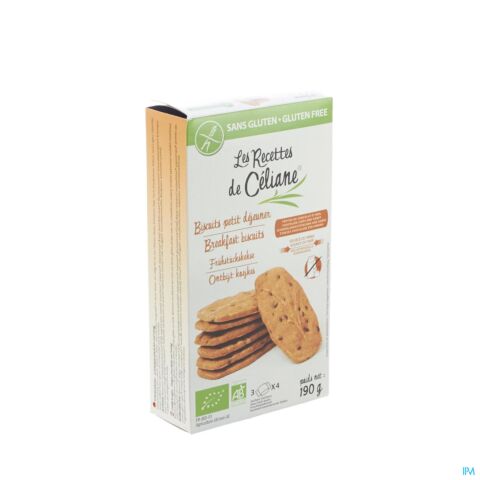Celiane Biscuit Petit Dejeuner Bio 190g 4588