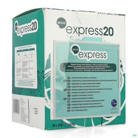Msud Express 20 Non Aromatise 30x34g