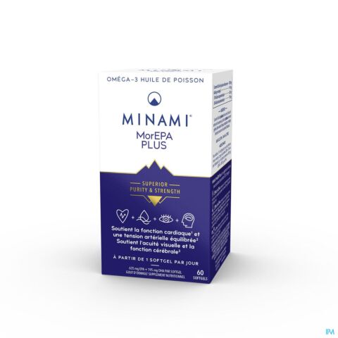 Minami MorEPA Plus High EPA+DHA Formula 60 Softgels