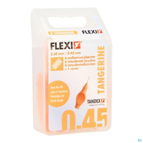 Flexi Orange Brossette Ultra Fine Interdentaire 6