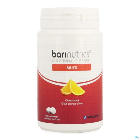 Barinutrics Multi Goût Citron 30 Comprimés à Mâcher