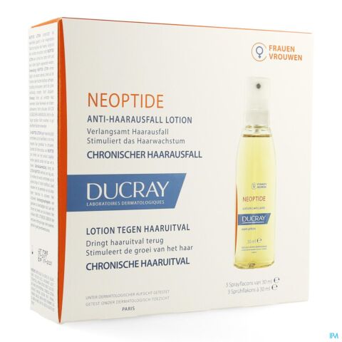 Ducray Neoptide Femmes Lotion Antichute Flacons Spray 3x30ml