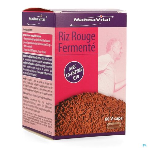 Mannavital Riz Rouge Fermenté + Co-Enzyme Q10 60 V-Caps
