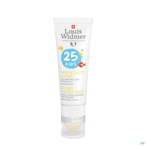 Louis Widmer Sun Kids Crème Protectrice Sans Parfum IP25 Tube 25ml + Stick Lèvres 25ml