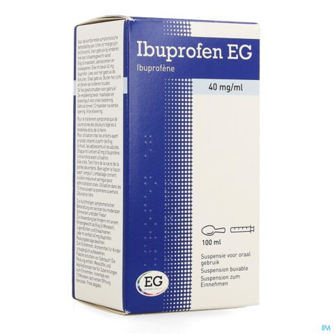 Ibuprofen EG 40mg/ml Suspension Buvable Flacon 100ml