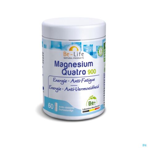 Be-Life Magnesium Quatro 900 Energie & Anti-Fatigue 60 Gélules