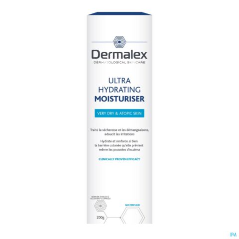 Dermalex Crème Hydratation Intense 5% Urée Peau Sèche & Sensible Eczéma Tube 200g
