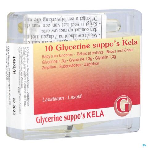 Glycerine Kela Pharma Baby Inf Supp 10