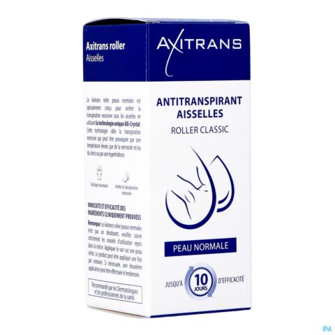 Axitrans Anti Transpirant Aisselles Classic Roller 20ml