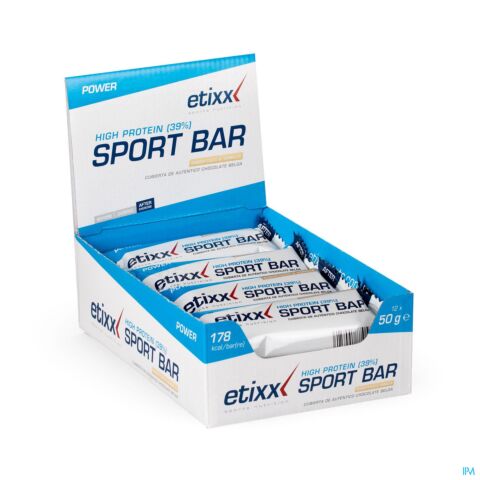 Etixx Power High Protein Bar Noix de Coco Vanille 12x50g