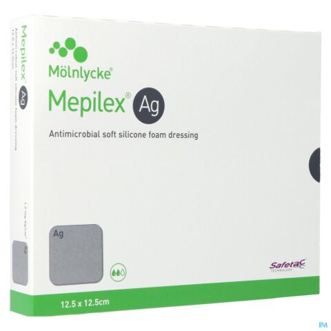 Mepilex Ag Pansement Steril 12,5x12,5cm 5 287121