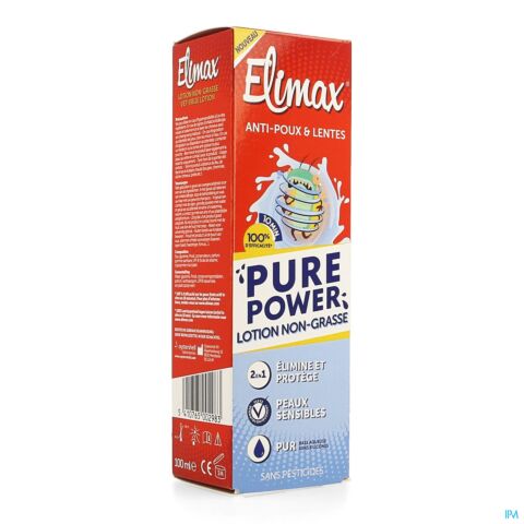 Elimax Pure Power Lotion Non Grasse Anti-Poux & Lentes Flacon 100ml