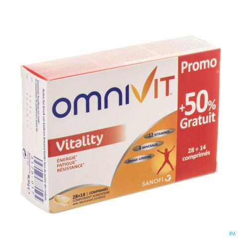 Omnivit Vitality Tabl 84+42 Promo