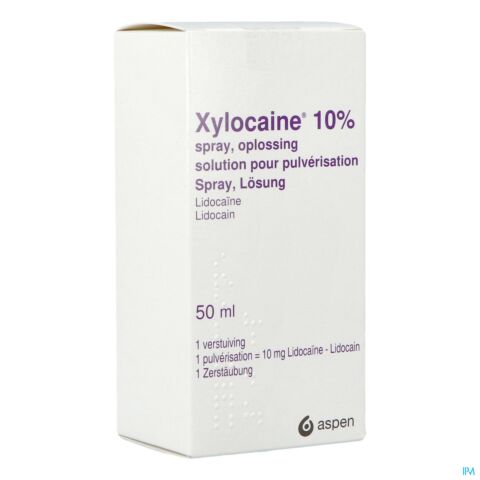 Xylocaine 10% Solution pour Pulvérisation Spray 50ml