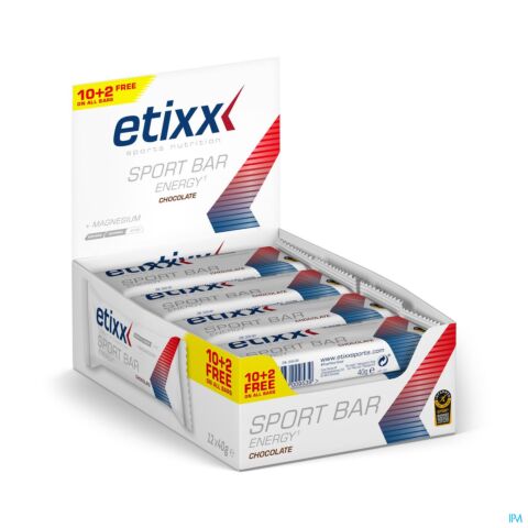 Etixx Performance Energy Sport Bar Chocolat 12x40g