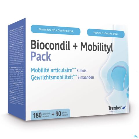 Biocondil + Mobilityl Pack Mobilité Articulaire 180 Comprimés + 90 Gélules