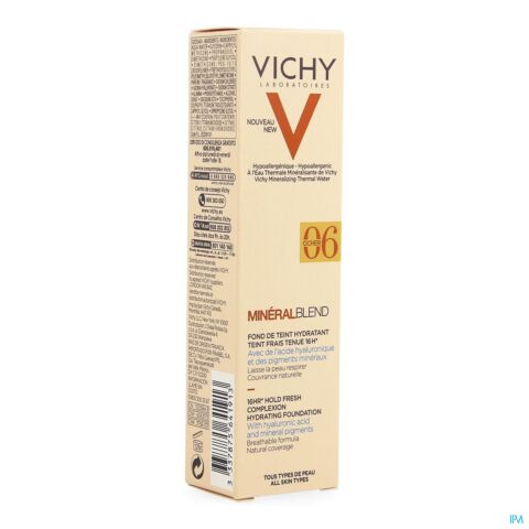 Vichy MineralBlend Fond de Teint Hydratant 06 Ocher Tube 30ml
