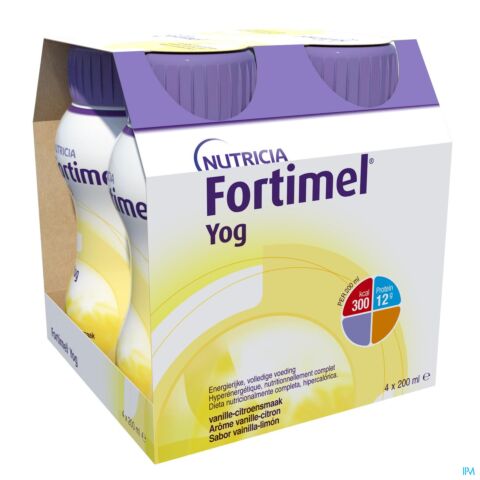 Fortimel Yog Vanille-citron Bouteilles 4x200ml