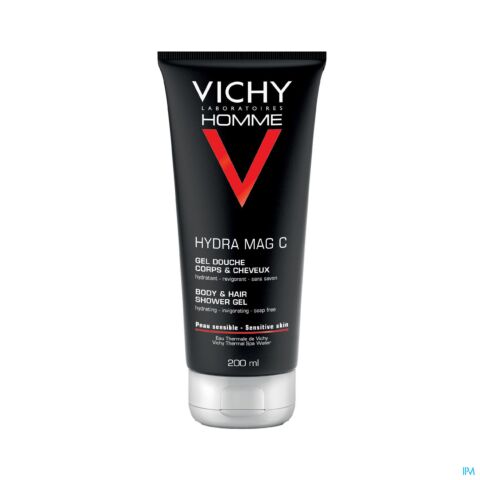 Vichy Homme Hydra Mag-C Gel Douche Hydratant Revigorant Tube 200ml