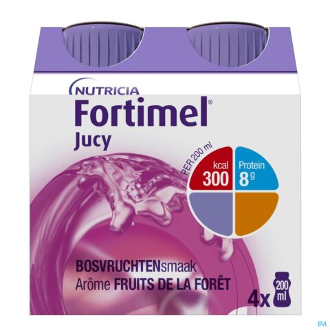 Fortimel Jucy Arome Fruits Foret Bouteilles 4x200ml