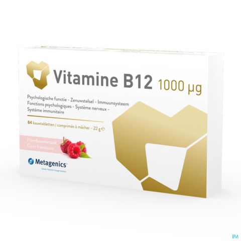 Metagenics Vitamine B12 1000mcg 84 Comprimés à Croquer