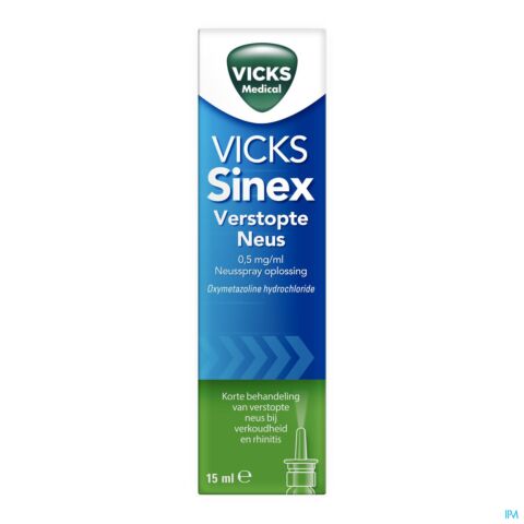 Vicks Sinex Aloe Solution pour Pulvérisation Nasale Spray 15ml